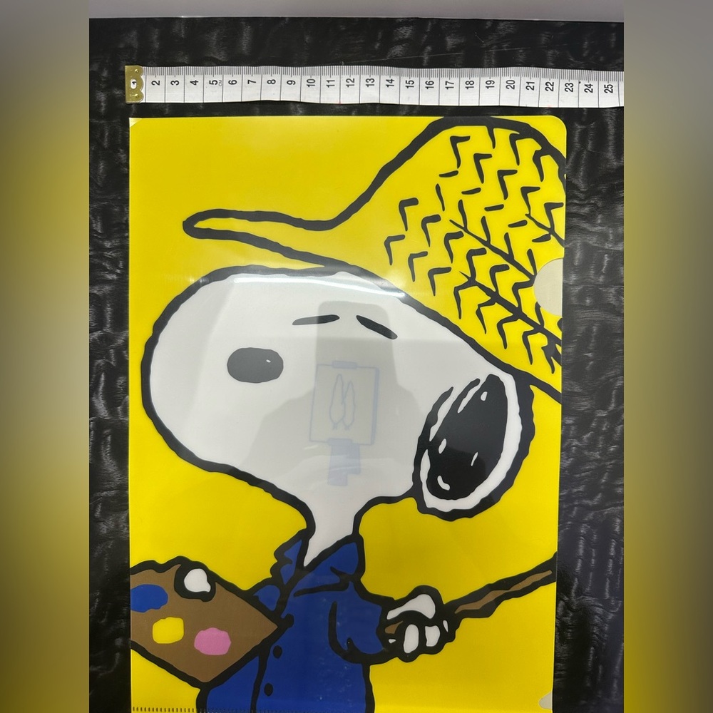 Snoopy Yellow and Black Art Folder